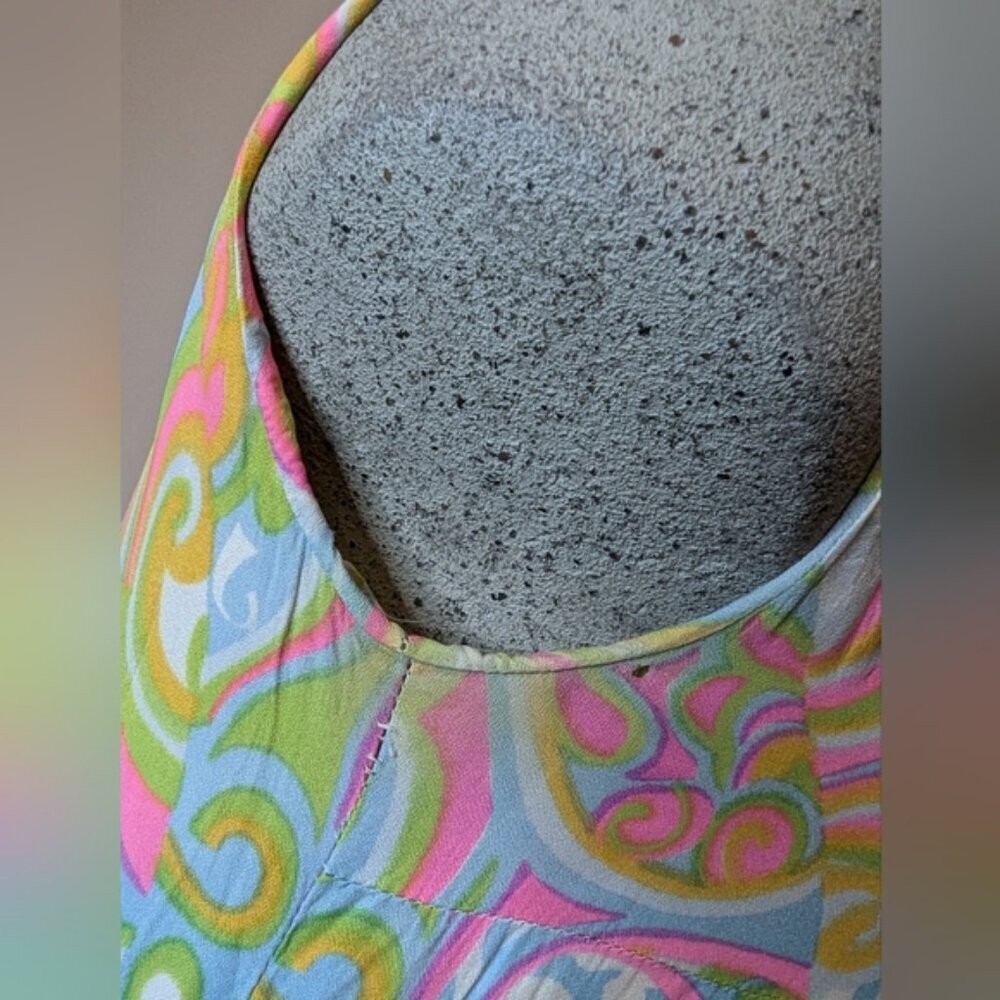 60's vintage iconic psychedelic disco shift dress. Couture Size 8/10. - Picture 7 of 12